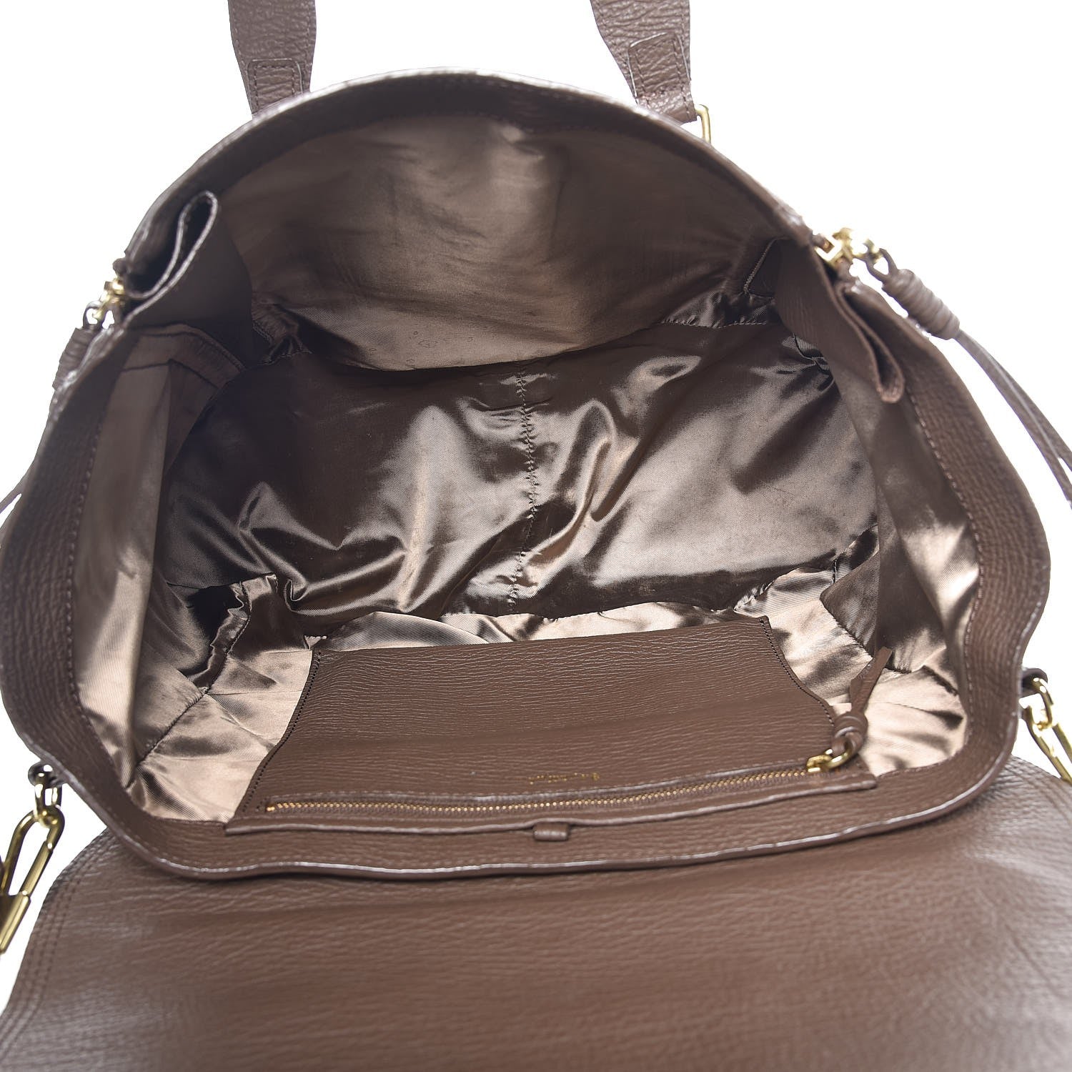 3.1 Phillip Lim 3.1 Textured Calfskin Large Pashli Satchel Taupe 6 of 11