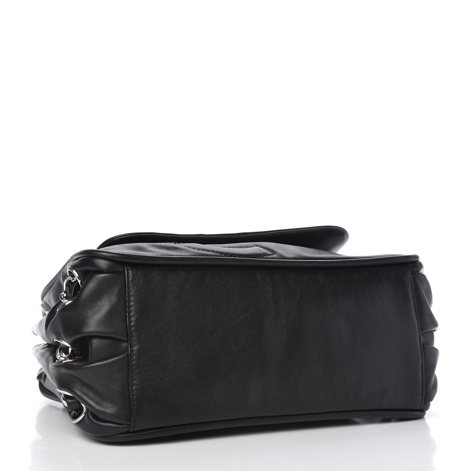 Chanel Calfskin Diagonal Ligne Flap Black 4 of 9