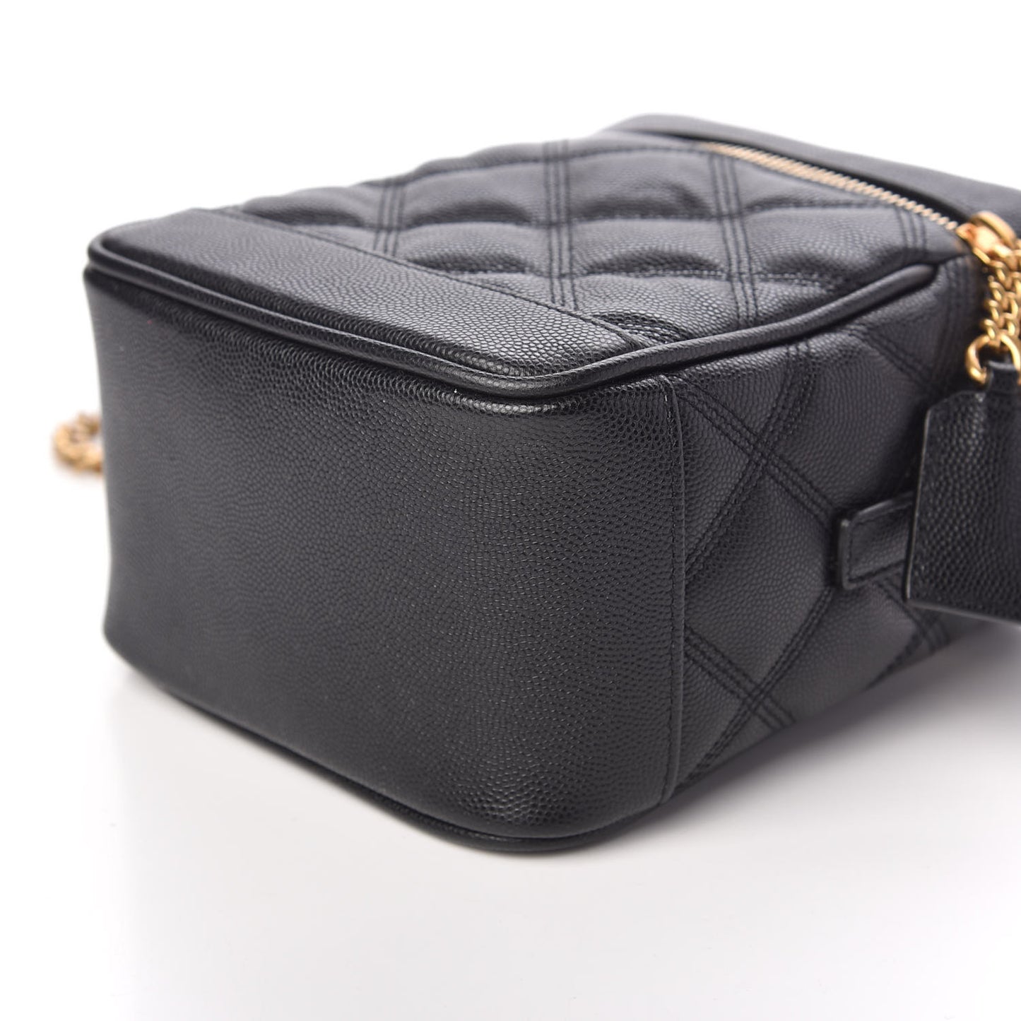 Grain de Poudre Quilted 80's Vanity Bag Black