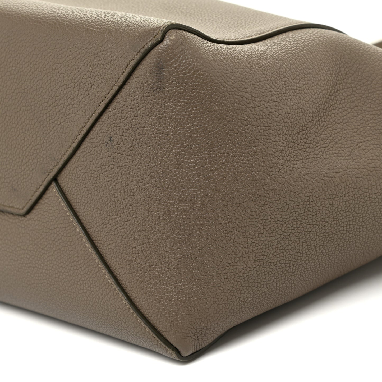 Soft Grained Calfskin Medium Belt Cabas Phantom Taupe