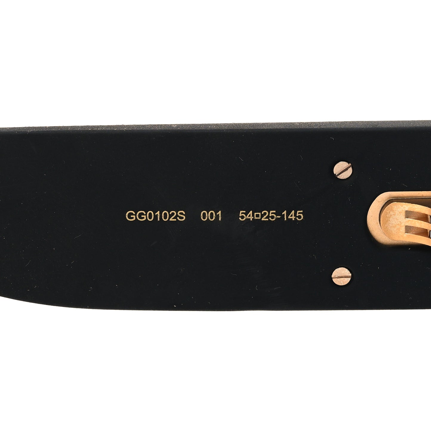Square Frame GG0102S Sunglasses Glitter Black