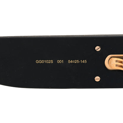 Gucci Square Frame GG0102S Sunglasses Glitter Black 6 of 8