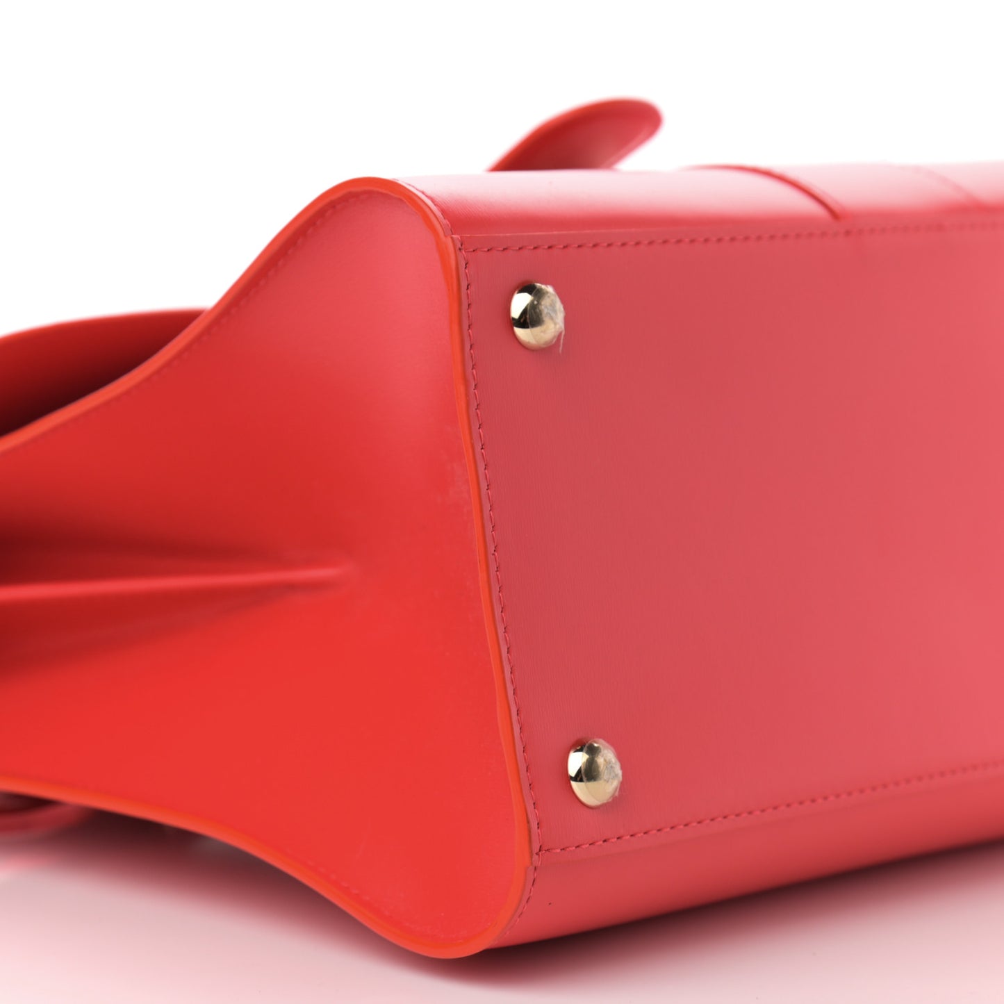 Box Calfskin MM Brillant Satchel Red