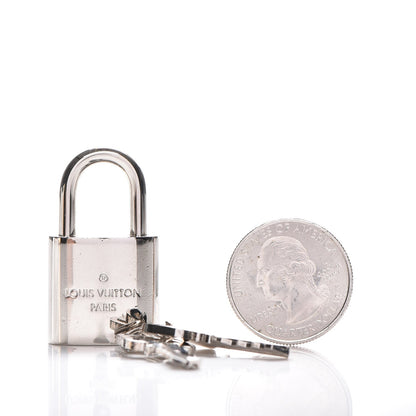 Louis Vuitton Polished Silver Lock and Key Set #442 2 of 5