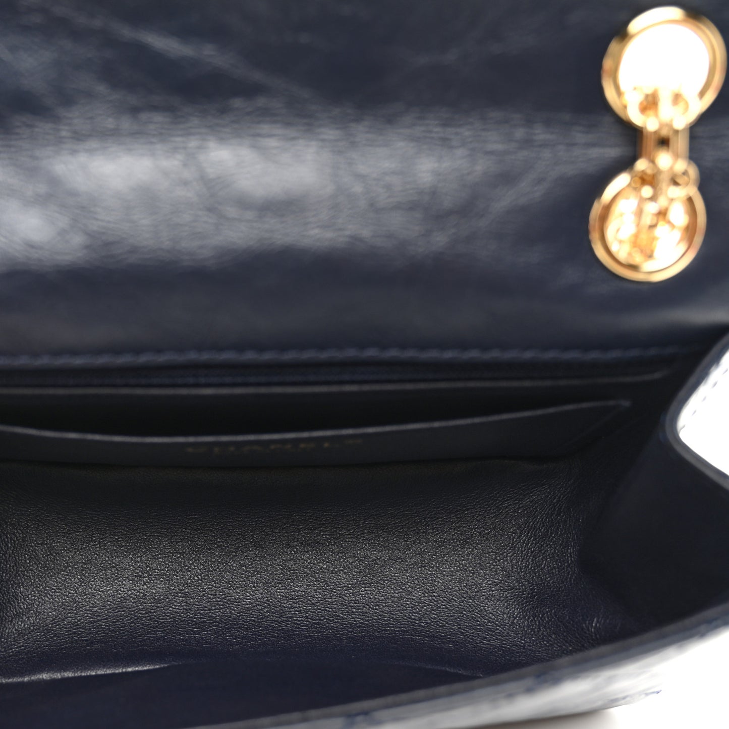 Aged Calfskin Quilted 2.55 Reissue Mini Flap Navy