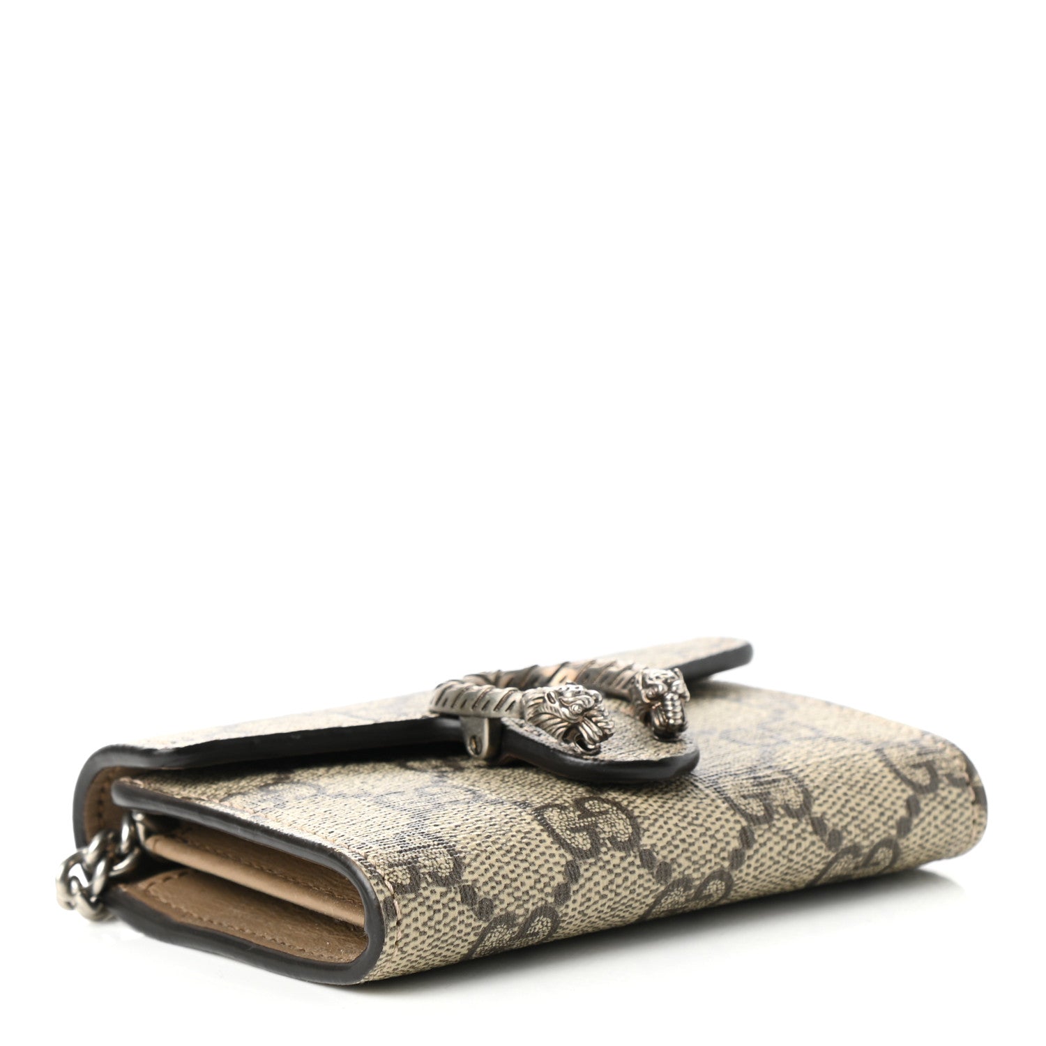 Gucci GG Supreme Monogram Dionysus Coin Purse Taupe 4 of 7