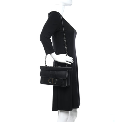 Christian Dior Calfskin 30 Montaigne Chain Flap Bag Black 2 of 11