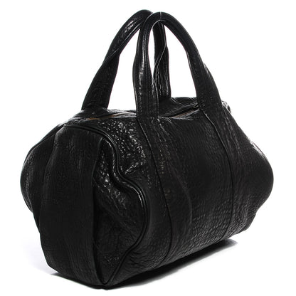 Alexander Wang Pebbled Lambskin Rocco Black Antique Brass Hardware 3 of 6
