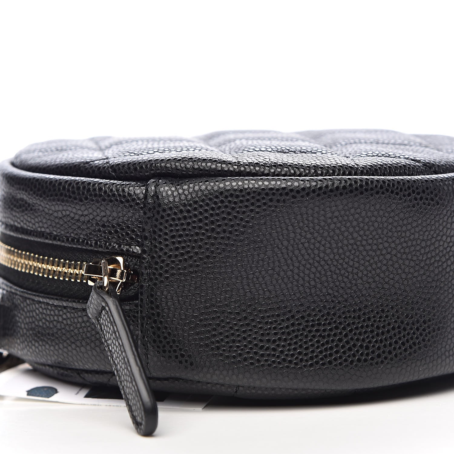 Chanel Caviar Quilted Round Clutch With Chain Black 8 of 11