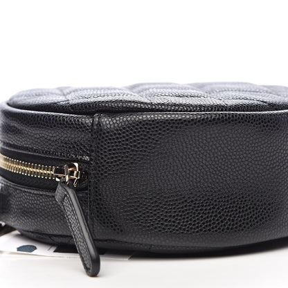 Chanel Caviar Quilted Round Clutch With Chain Black 8 of 11