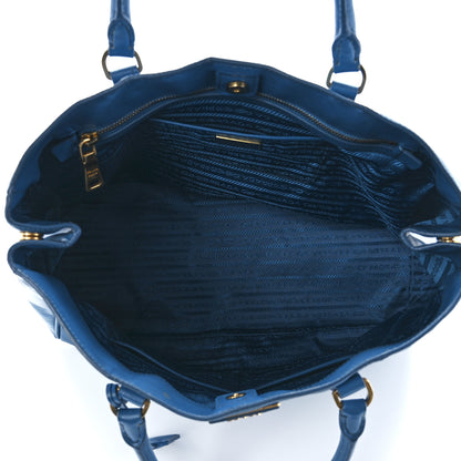 Prada Saffiano Cuir Medium Double Bag Cobalto 5 of 11