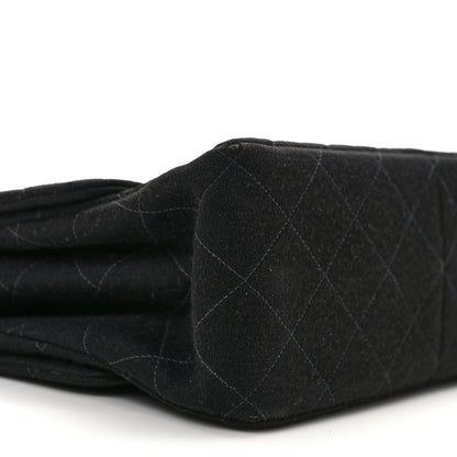 Chanel Jersey Double Sided Jumbo Flap Black 9 of 13