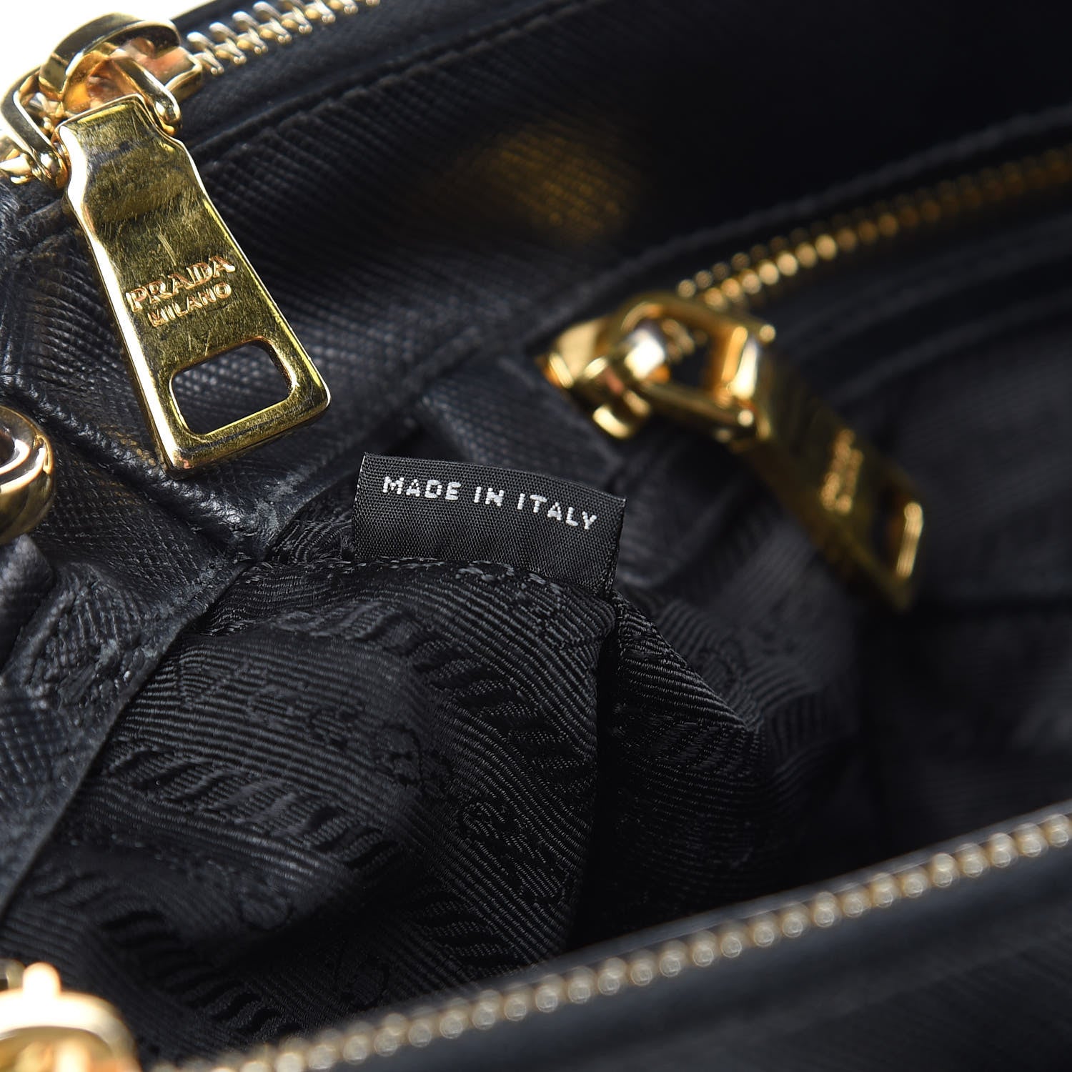 Prada Saffiano Medium Galleria Double Zip Tote Black 7 of 19