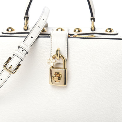 Dolce & Gabbana Drummed Calfskin Rosaria Shoulder Bag White 12 of 14