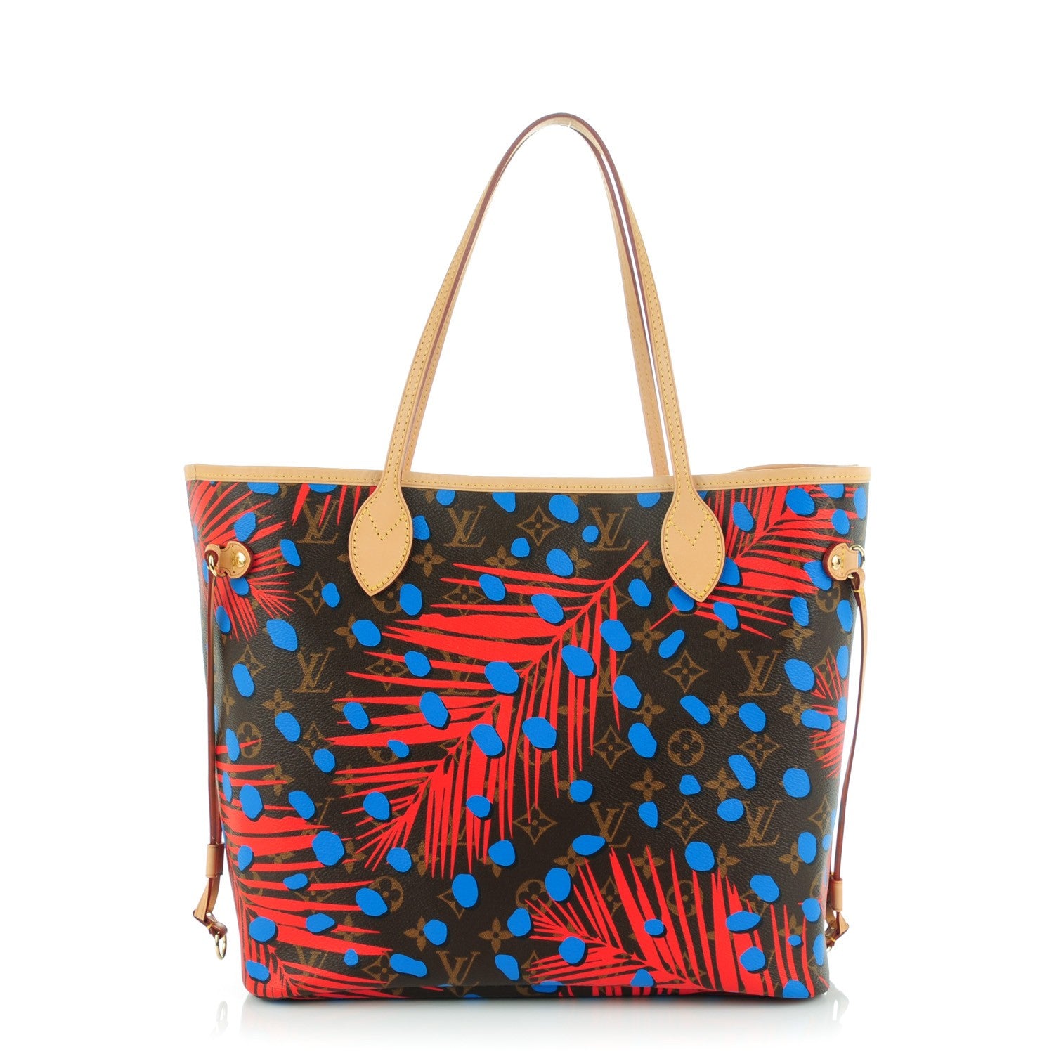 Louis Vuitton Monogram Jungle Dots Neo Neverfull MM Coquelicot Denim 1 of 7