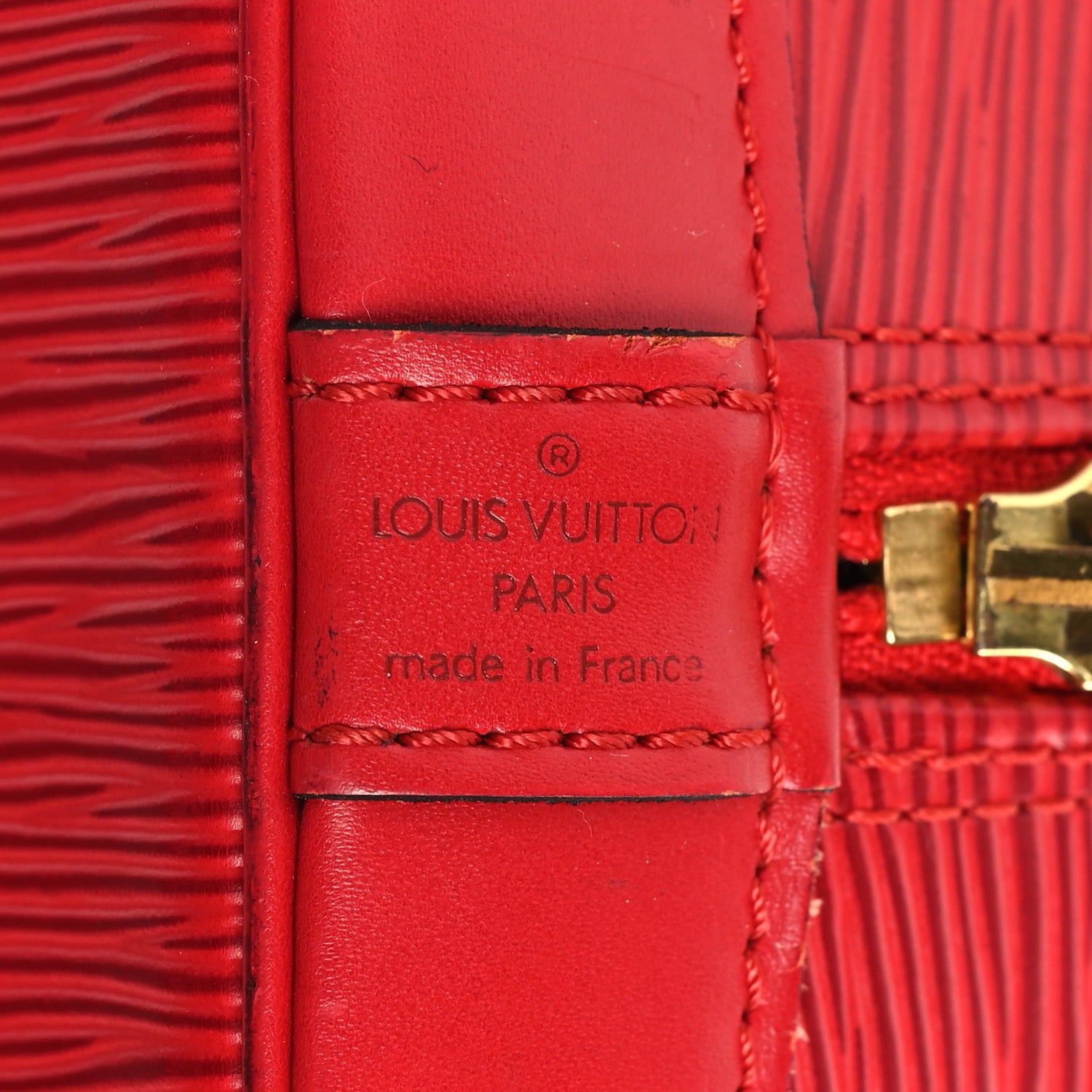 Louis Vuitton Epi Alma PM Castillan Red 6 of 12