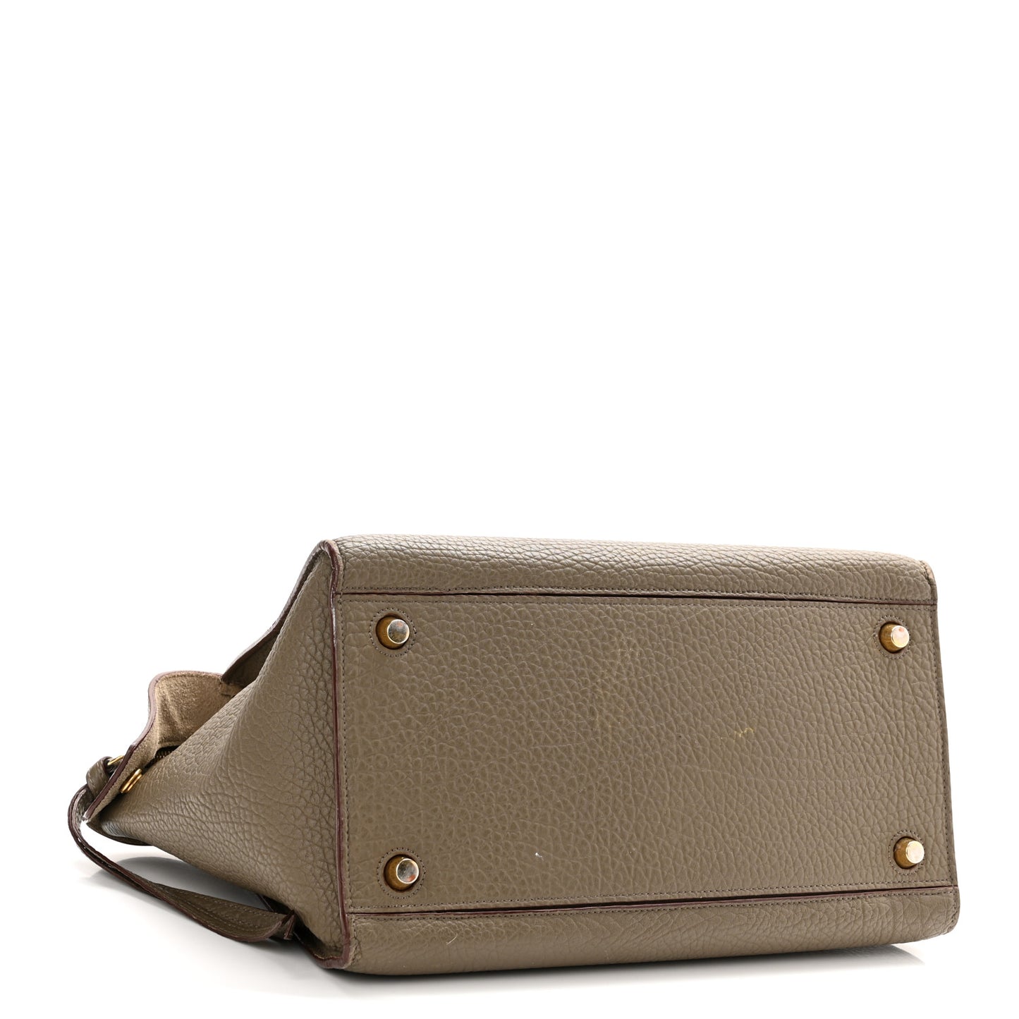 Bullhide Calfskin Small Ring Bag Souris