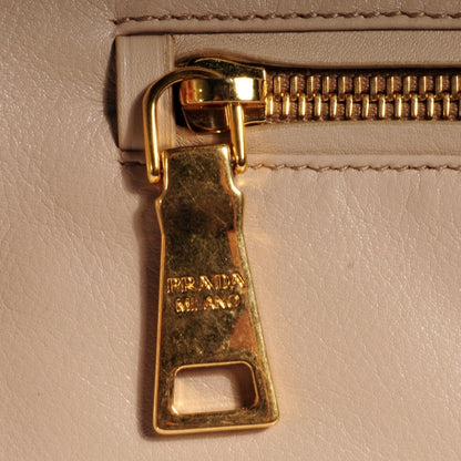 Prada Soft Calf Shoulder Bag Quarzo 9 of 9