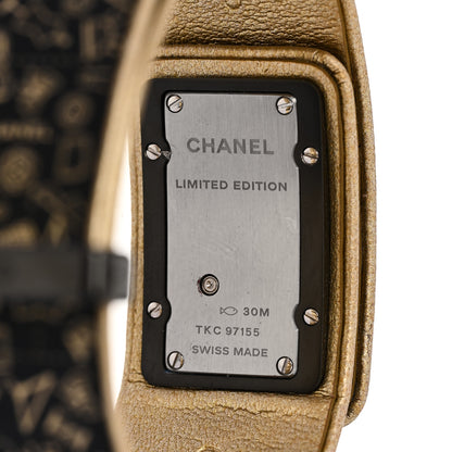 Chanel Stainless Steel Calfskin Diamond 25mm Code Coco Couture Quartz Watch Black 4 of 5