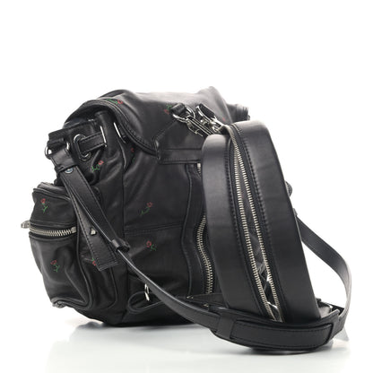 Alexander Wang Lambskin Rose Studded Mini Marti Convertible Backpack Black Rhodium Hardware 2 of 6