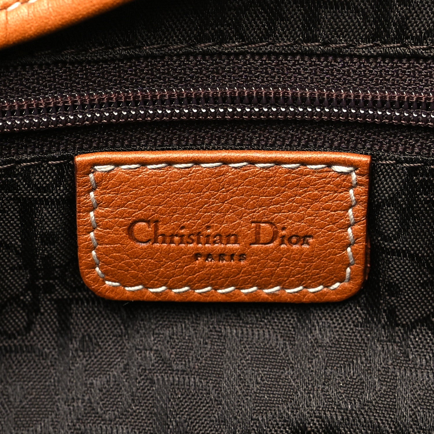 Christian Dior Calfskin Double Saddle Bag Brown 6 of 11