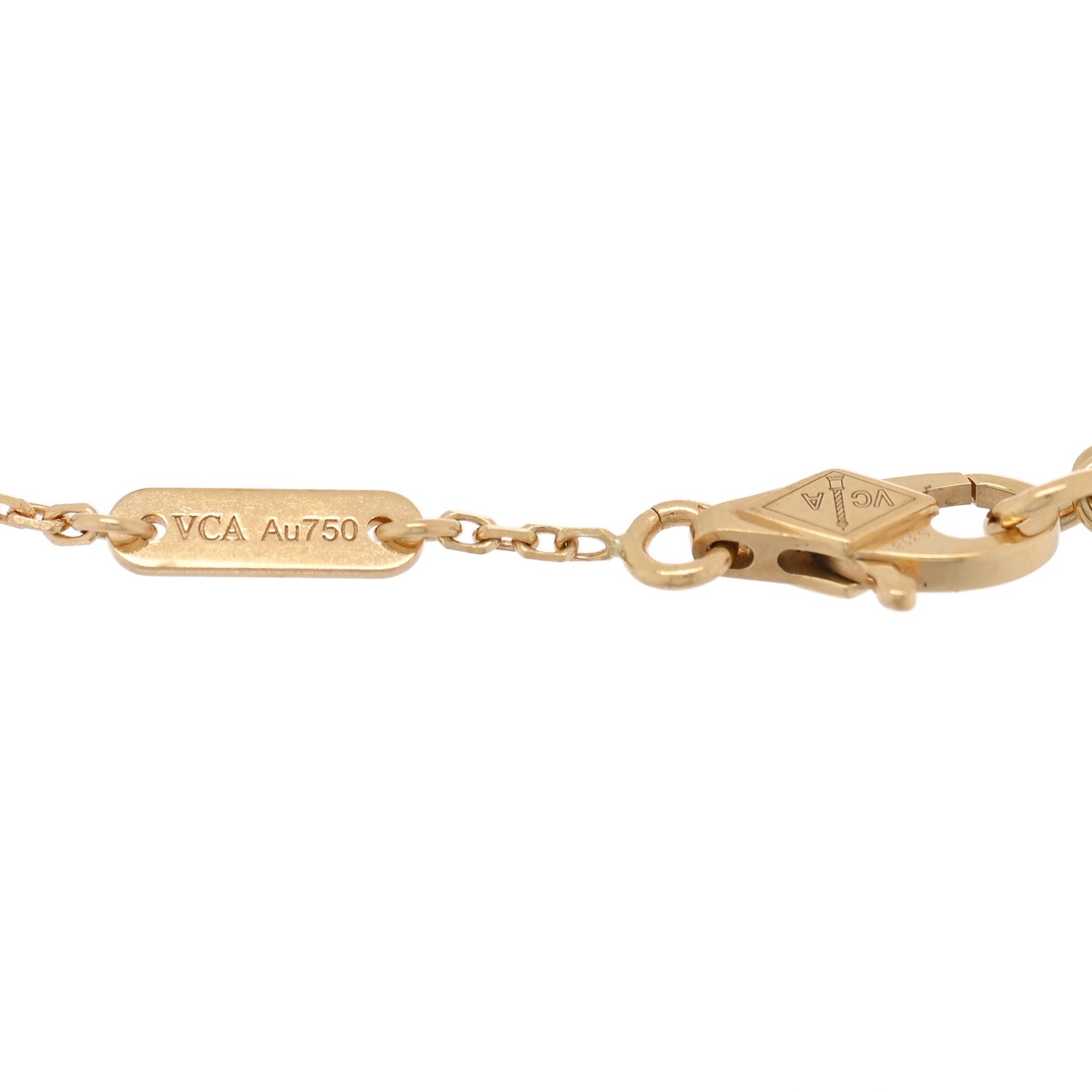 Van Cleef & Arpels 18K Yellow Gold Diamond Mini Frivole Bracelet 3 of 4