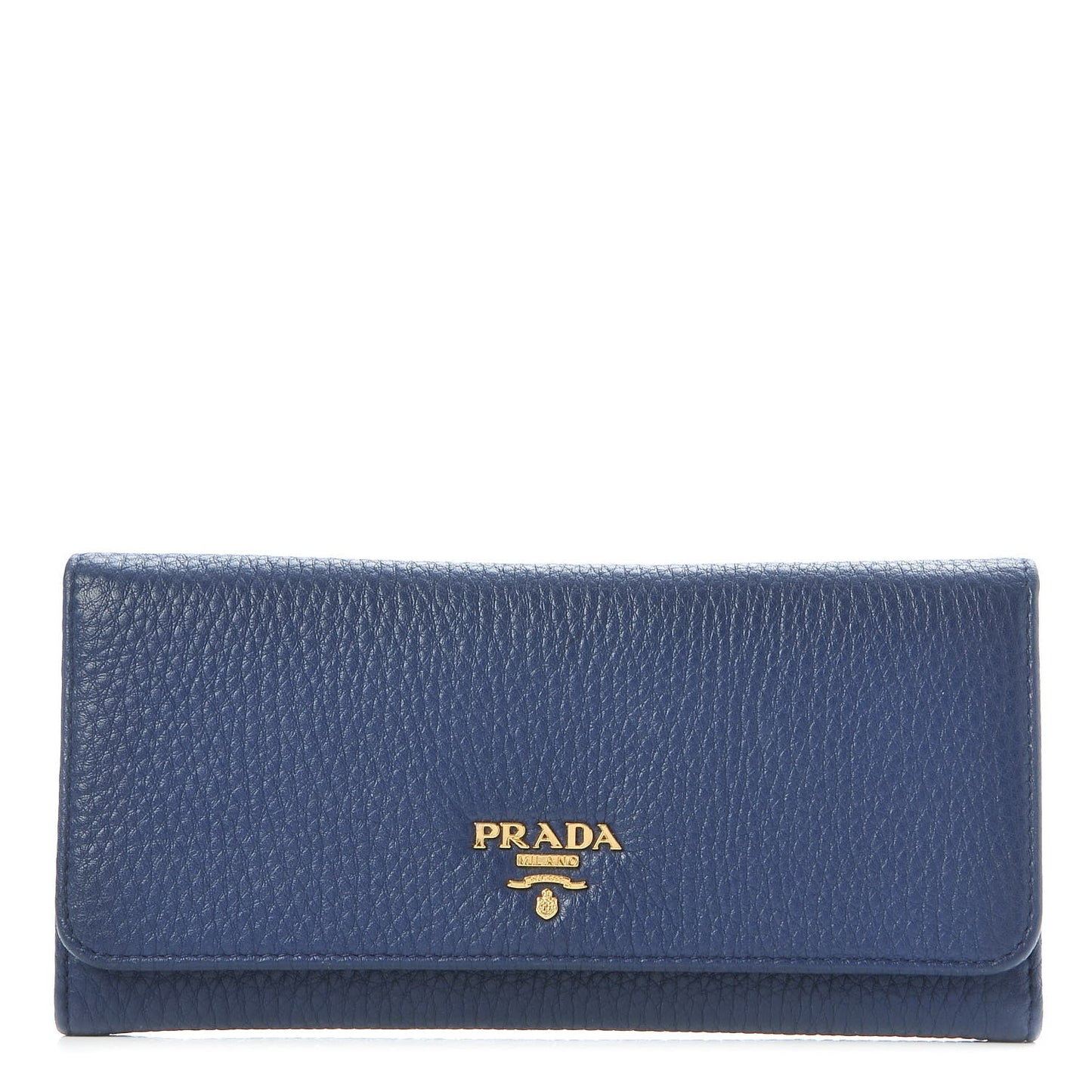 Vitello Daino Continental Flap Wallet Inchiostro