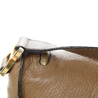 Chloe Calfskin Medium Marcie Round Zip Crossbody Bag Nut 16 of 18