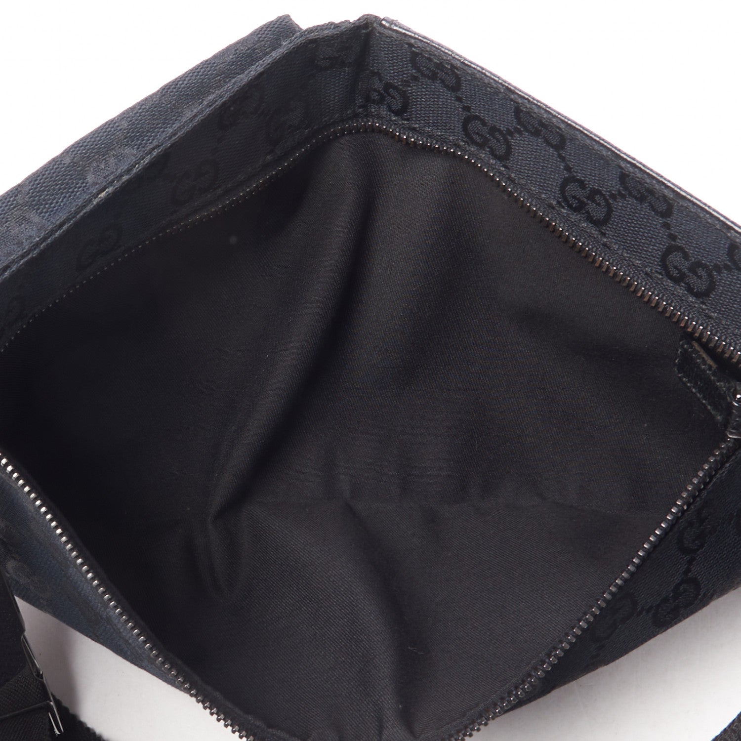 Gucci GG Monogram Double Pocket Belt Bag Black 7 of 11