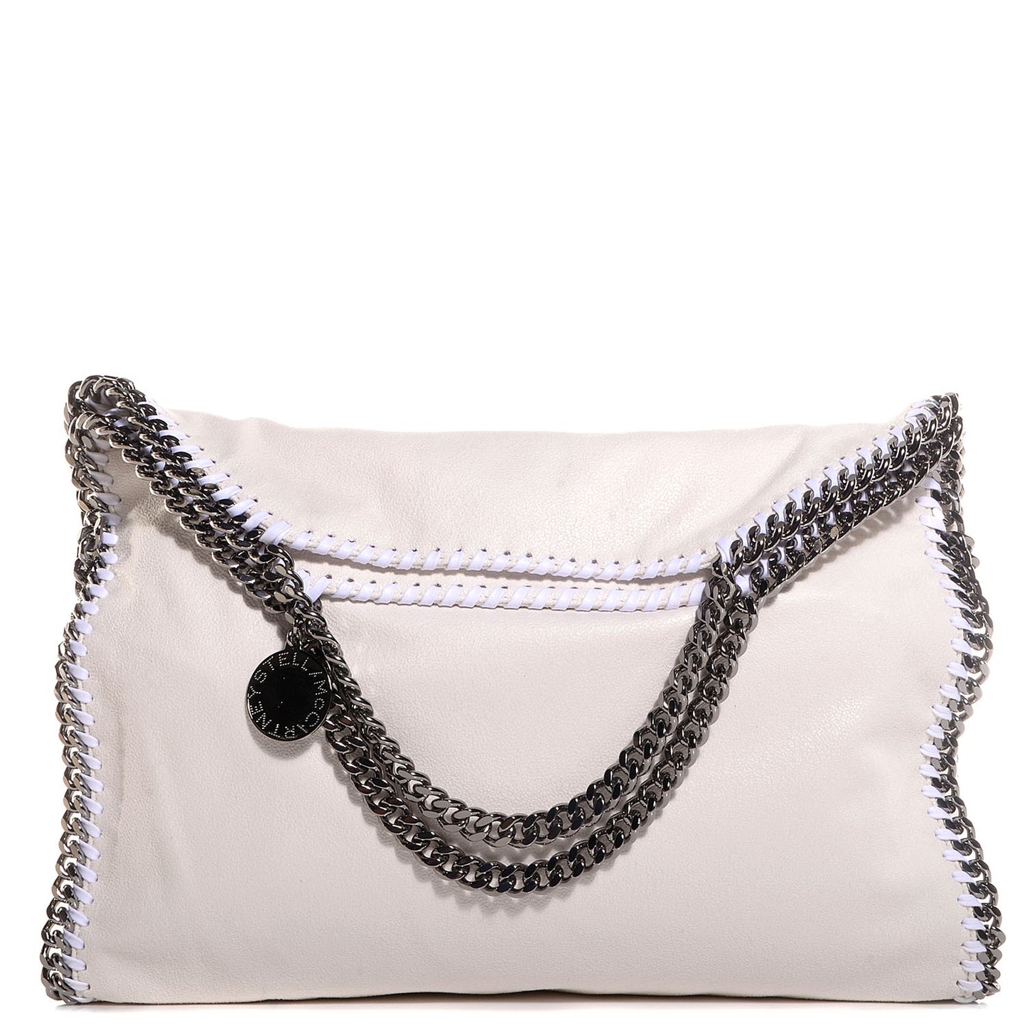 Faux Leather Shaggy Deer Small Falabella Chalk