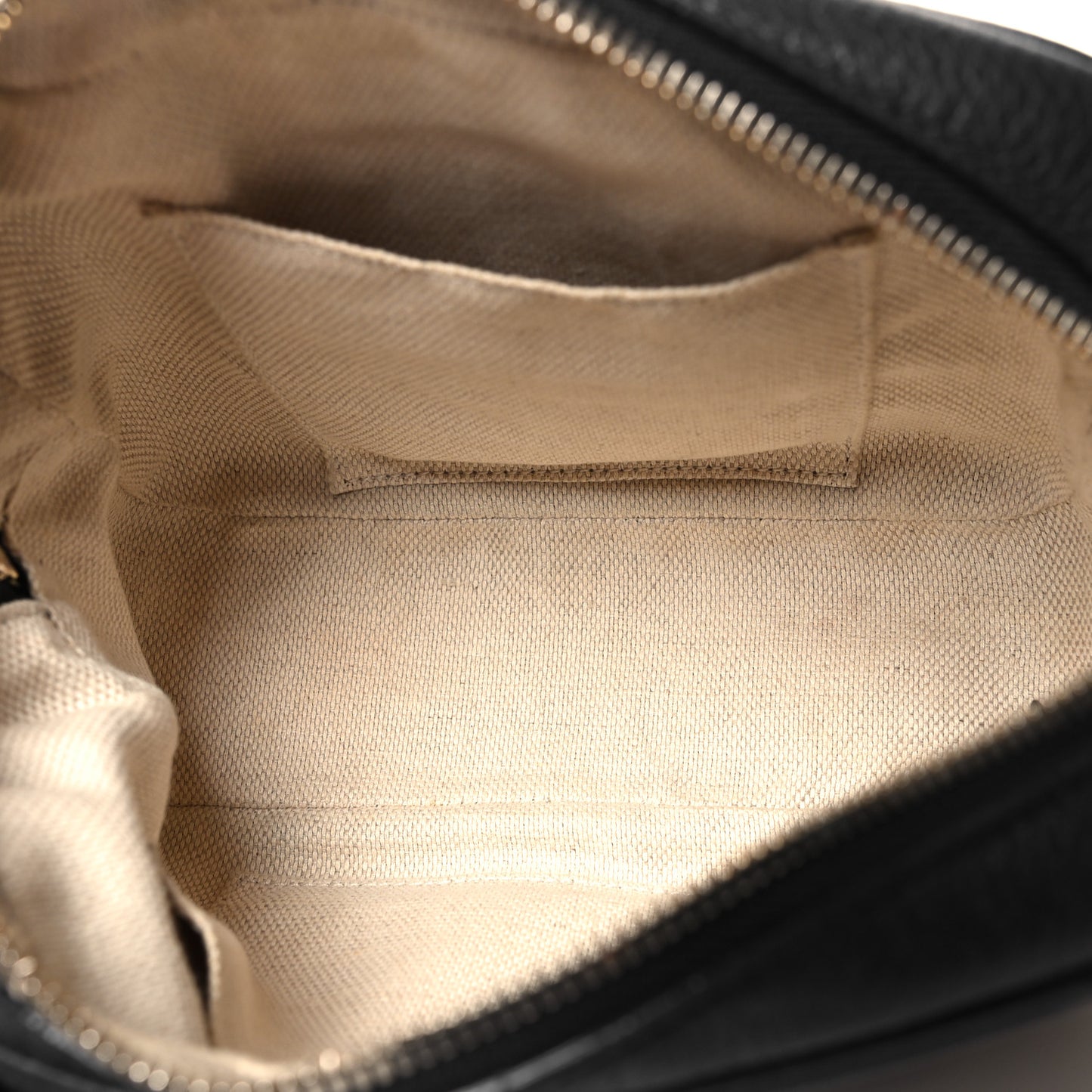 Pebbled Calfskin Small Soho Disco Bag Black