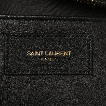 Saint Laurent Calfskin Suede Small Monogram Downtown Cabas Black 5 of 8