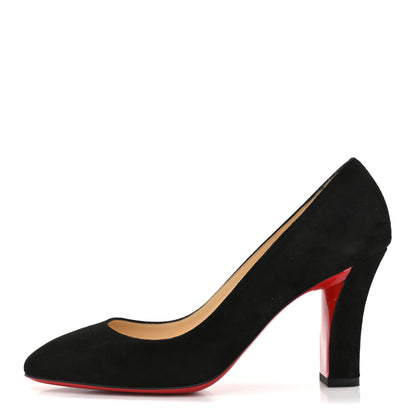 Christian Louboutin Veau Velours Viva 85 Pumps 37.5 Black 1 of 9