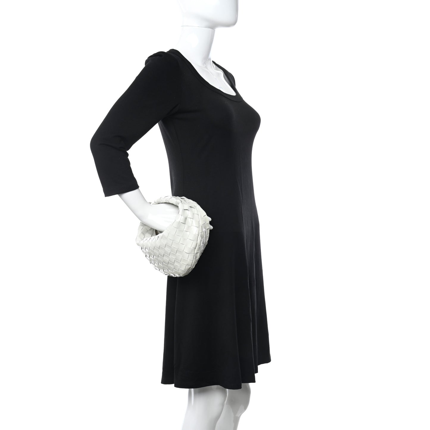 Patent Nappa Intrecciato Mini Jodie White