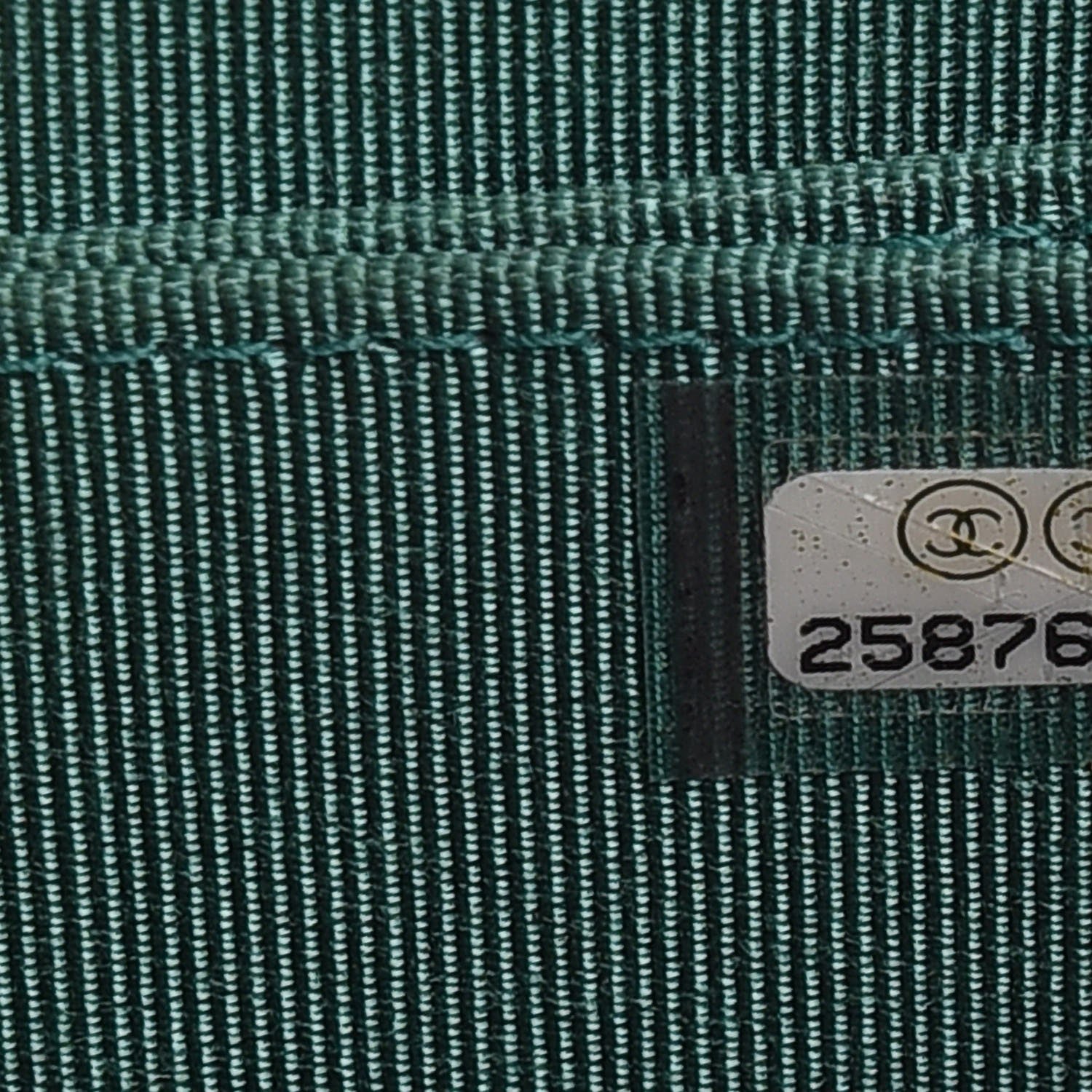 Chanel Metallic Caviar Quilted Zip Coin Purse Green 6 of 8