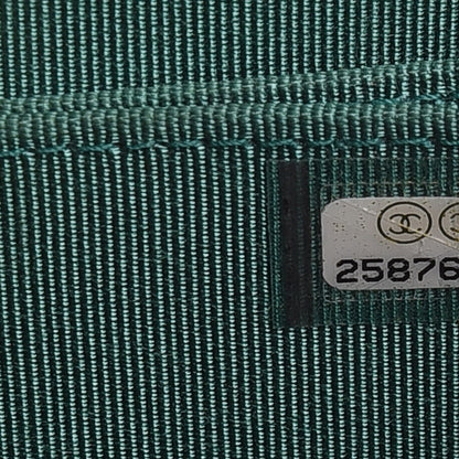 Chanel Metallic Caviar Quilted Zip Coin Purse Green 6 of 8