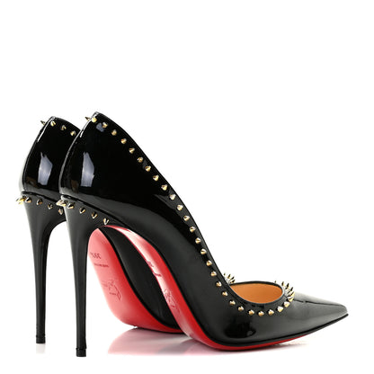 Christian Louboutin Patent Anjalina 120 Studded Pumps 39.5 Black 5 of 11