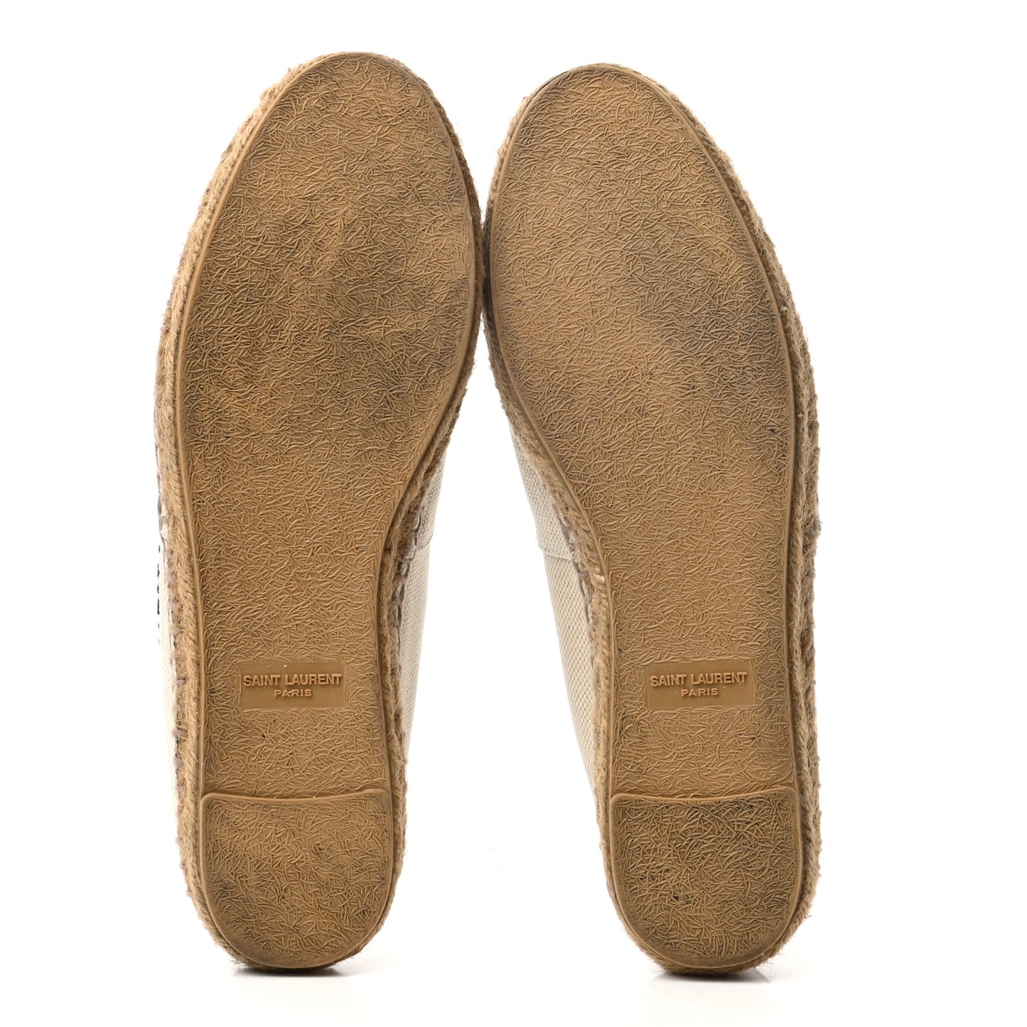 Canvas Elba Logo Embroidered Espadrilles 38 Panna
