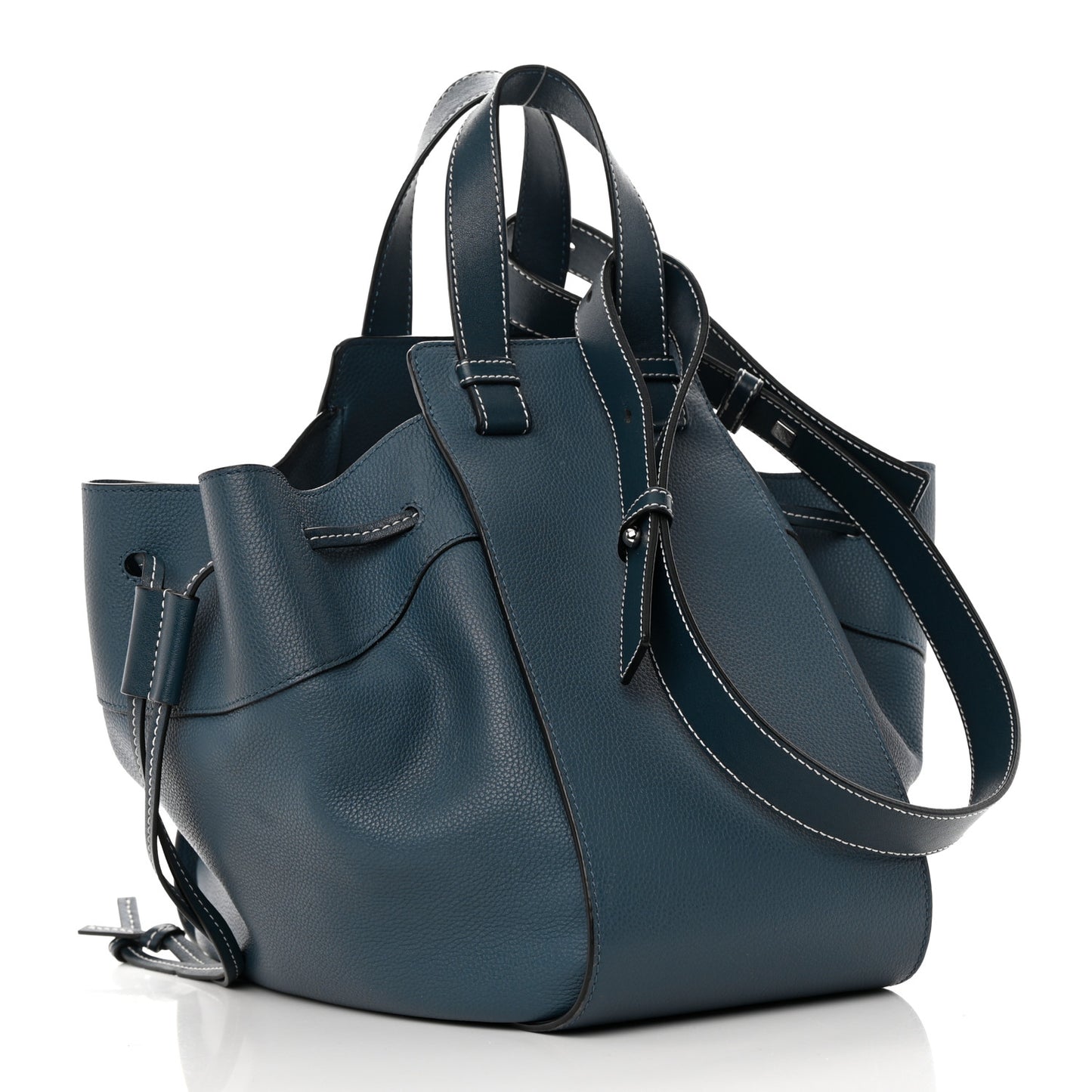Calfskin Small Hammock Shoulder Bag Marine