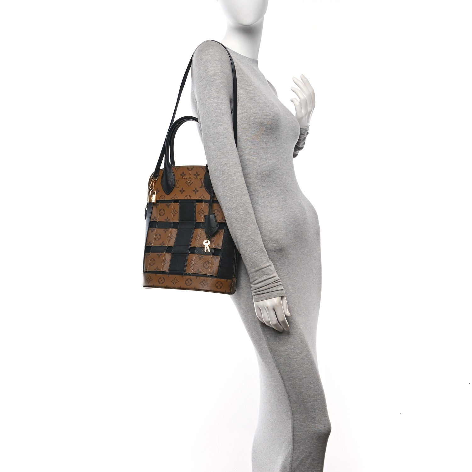 Louis Vuitton Reverse Monogram Tressage Tote 2 of 9