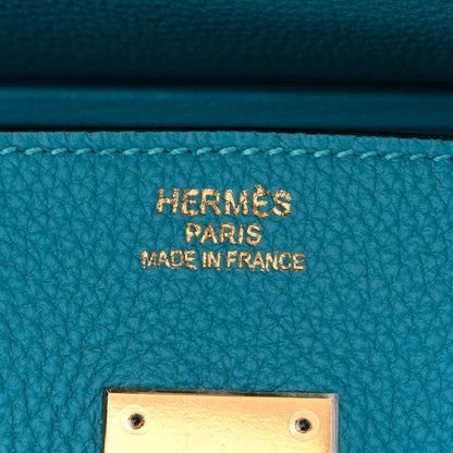 Hermes Togo Birkin 35 Turquoise 6 of 11