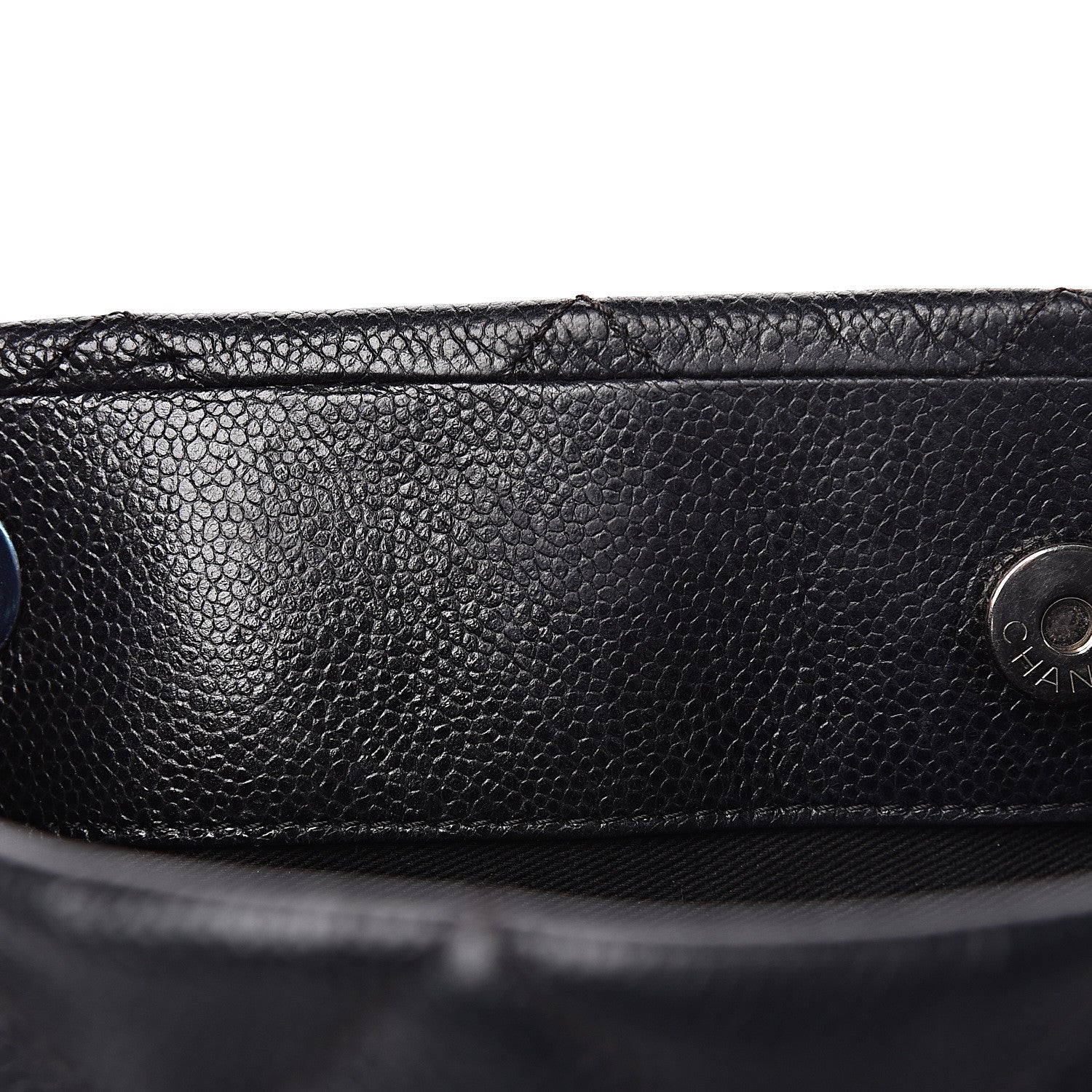 Chanel Caviar Quilted CC Timeless Soft Tote Black 8 of 14