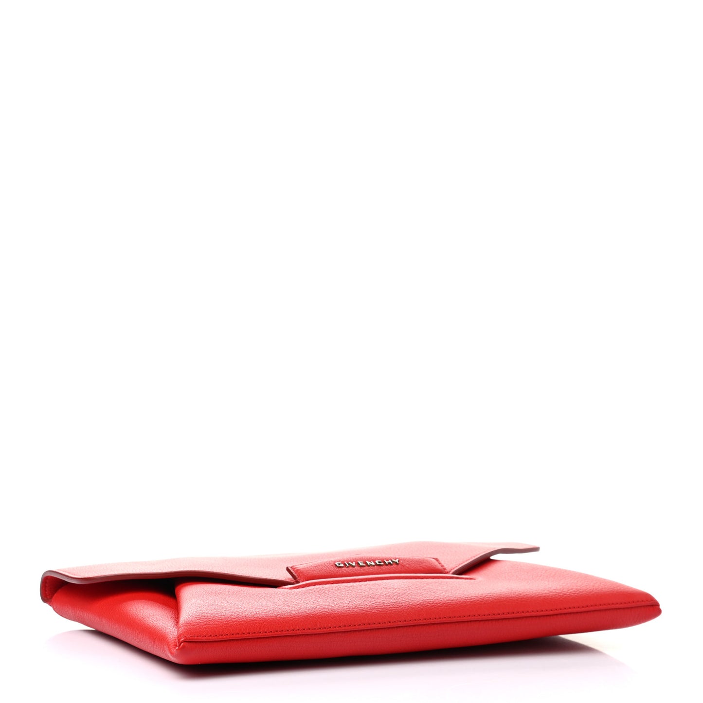 Sugar Goatskin Medium Antigona Envelope Clutch Red