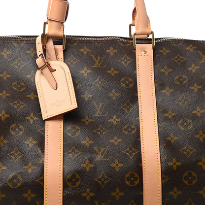 Louis Vuitton Monogram Keepall Bandouliere 55 8 of 12