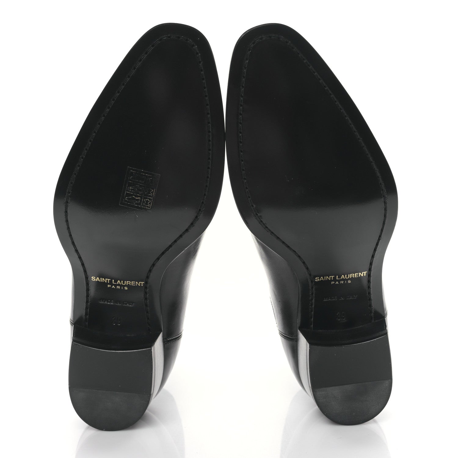 Saint Laurent Calfskin Mens Wyatt Chelsea Boots 39 Black 5 of 9