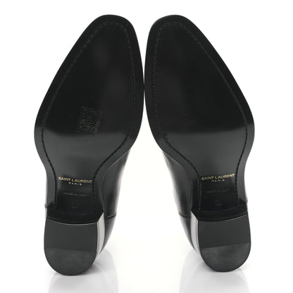 Saint Laurent Calfskin Mens Wyatt Chelsea Boots 39 Black 5 of 9