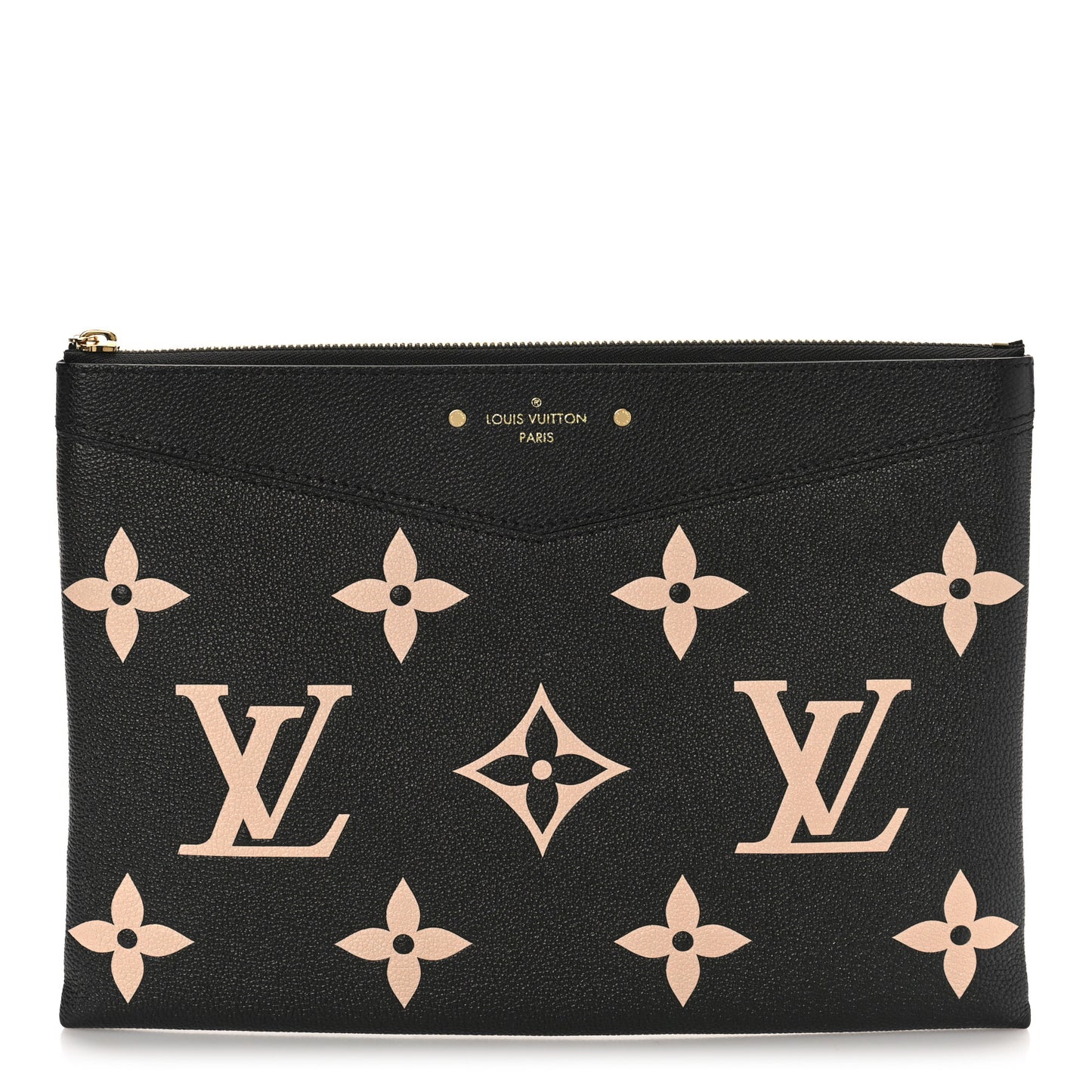 Empreinte Monogram Giant Daily Pouch Black Beige