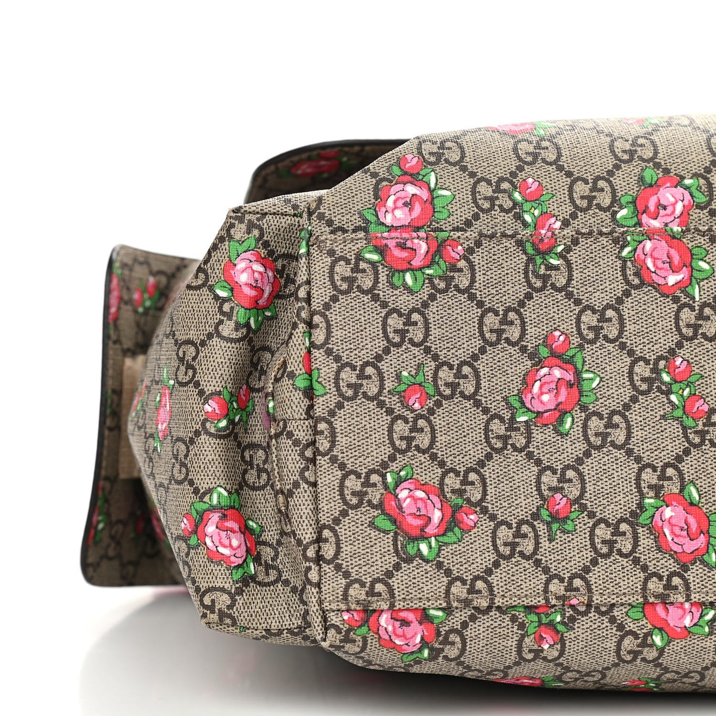 GG Supreme Monogram Rose Bud Diaper Bag Pink