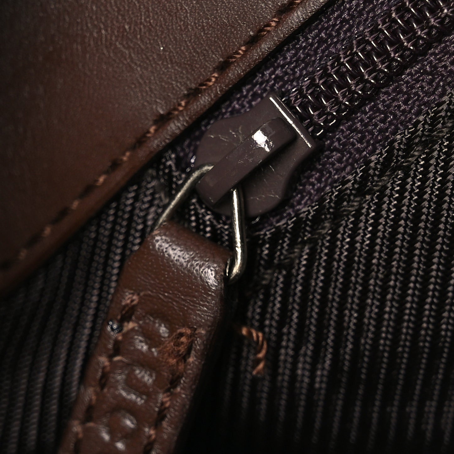 Monogram Hobo Dark Brown