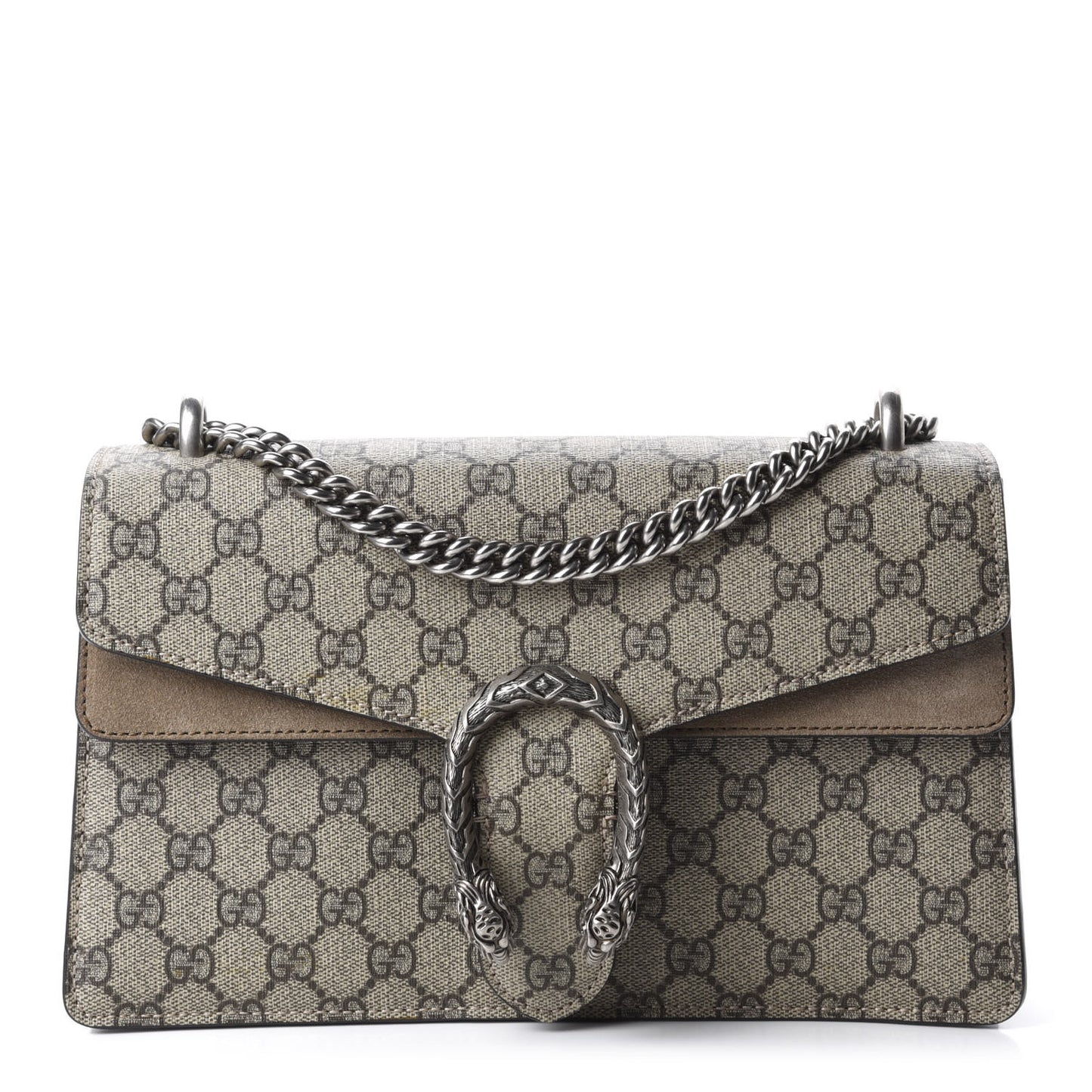 GG Supreme Monogram Small Dionysus Shoulder Bag Taupe